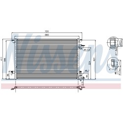 Condenseur de Clim Pour Opel Fiat Vauxhall 13101840 24419327 13114943 13114944