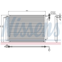 Condenseur de Clim Pour BMW X5 6.914.216 6453.6.914.216 6453.8.381.543 8.381.543