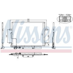 Condenseur de Clim Pour MERCEDES Classe E T-Model CLS