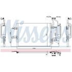 Condenseur de Clim Pour Opel Meriva A Vauxhall Meriva MK I (A) 13128931 1850086