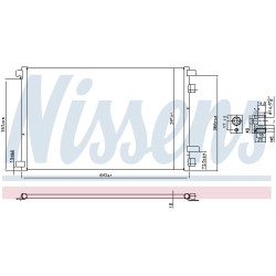 Condenseur de Clim Pour Renault Grand Scénic II Megane 8200115543 8200223000
