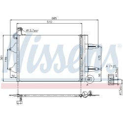 Condenseur de Clim Pour VW Seat Skoda Fabia I II Roomster 6Q0820411A 6Q0820411G