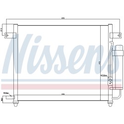 Condenseur de Clim Pour Chevrolet Aveo/Kalos Daewoo Kalos 96469288 96539632