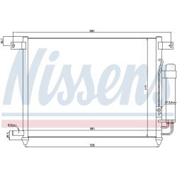 Condenseur de Clim Pour Chevrolet Aveo/Kalos Lanos Daewoo Kalos