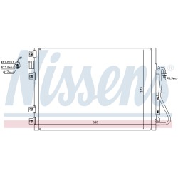 Condenseur de Clim Pour Renault Kangoo Nissan Kubistar 27650-00Q0G 27650-00QAM