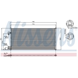 Condenseur de Clim Pour Ford Tourneo Transit 1223628 2T1H19710AB 2T1H19710AC