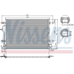Condenseur de Clim Pour Audi A4 A6 Allroad 8E0.260.401D 8E0.260.403D