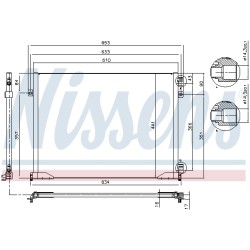 Condenseur de Clim Pour Renault Opel Nissan Vauxhall 8660002505 91160017