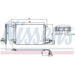 Condenseur de Clim Pour VW Audi Seat Skoda 1K0820411H 1K0820411J 1K0820411N