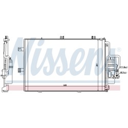 Condenseur de Clim Pour Opel Combo/Monospace Combo Tour Corsa C Tigra Vauxhall