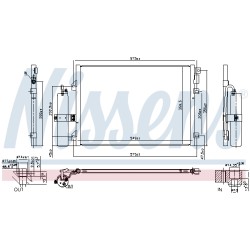 Condenseur de Clim Pour Renault Clio II Logan Express I Sandero Thalia Dacia MCV