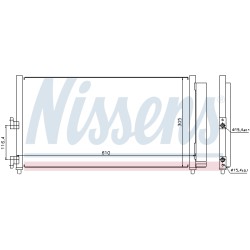 Condenseur de Clim Pour Fiat Doblo Idea Punto Lancia Musa Ypsilon