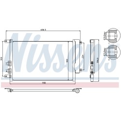 Condenseur de Clim Pour Alfa Romeo 147 156 GT
