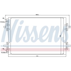 Condenseur de Clim Pour Renault Avantime Espace III 6025313367