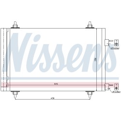Condenseur de Clim Pour Peugeot 307 308 Partner Citroën Berlingo C4 I - Picasso