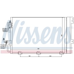 Condenseur de Clim Pour Opel Astra H Zafira B Family Vauxhall Zafira (B)