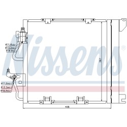Condenseur de Clim Pour Opel Astra H Zafira B Family Vauxhall Astra MK V (H)