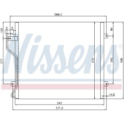 Condenseur de Clim Pour Jeep Cherokee 55037465AC 56022951AA K5143010AA