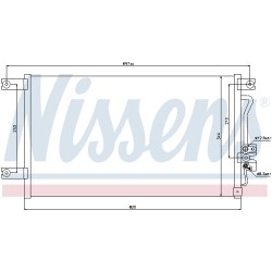 Condenseur de Clim Pour Mitsubishi L200 Pajero Sport I Van 7812A035 MR360415
