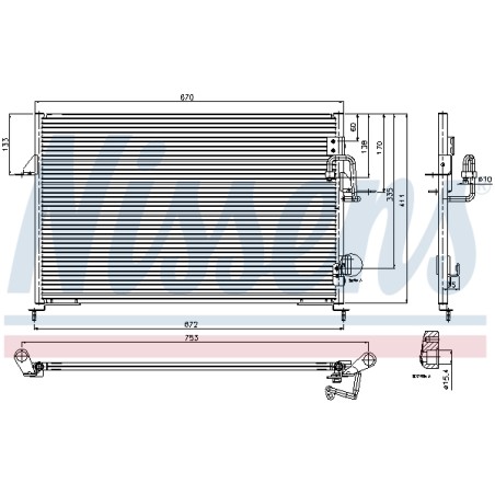 Condenseur de Clim Pour Land Rover Defender Cabrio Pick-up Station Wagon