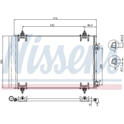 Condenseur de Clim Pour Peugeot Citroën DS 9650545480 1610161980 6455GH 6455EV