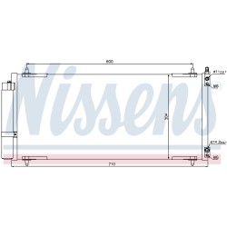 Condenseur de Clim Pour Peugeot 407 607 Citroën C5 II III C6