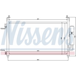 Condenseur de Clim Pour Honda Civic VIII 80110-SMG-E01 80110-SMG-E02