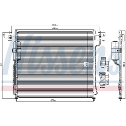 Condenseur de Clim Pour Nissan NP300 Navara Pick-up Pathfinder III 92100EB410