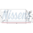 Condenseur de Clim Pour Opel Meriva A Vauxhall Meriva MK I (A) 13148296 1850094