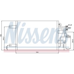 Condenseur de Clim Pour Opel Meriva A Vauxhall Meriva MK I (A) 13148296 1850094