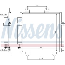 Condenseur de Clim Pour Peugeot Toyota Aygo Citroën 6455.EE 6455.EF 88450-0H010