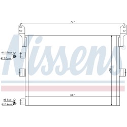 Condenseur de Clim Pour RENAULT TRUCKS D KERAX MAGNUM PREMIUM 2 VOLVO-TRUCK FE