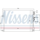 Condenseur de Clim Pour Jeep Commander Grand Cherokee III 55116928AA K55116928AA