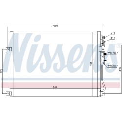 Condenseur de Clim Pour Jeep Commander Grand Cherokee III 55116928AA K55116928AA