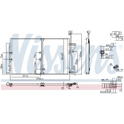 Condenseur de Clim Pour Opel Chevrolet Vauxhall Antara 20759647 20759648 4803979