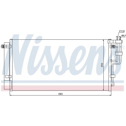 Condenseur de Clim Pour Kia Carens III 97606-1D200 976061D210