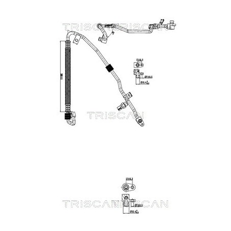 Tuyau De Clim Pour Renault Fiat Nissan 924908158R 6000620792 92490-00Q0E