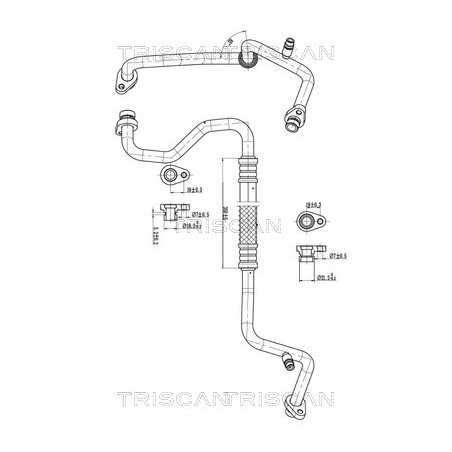 Tuyau De Clim Pour Nissan Juke Van Pulsar 92480-1KK1C 92480-3ZN0A 92480-3ZN0B