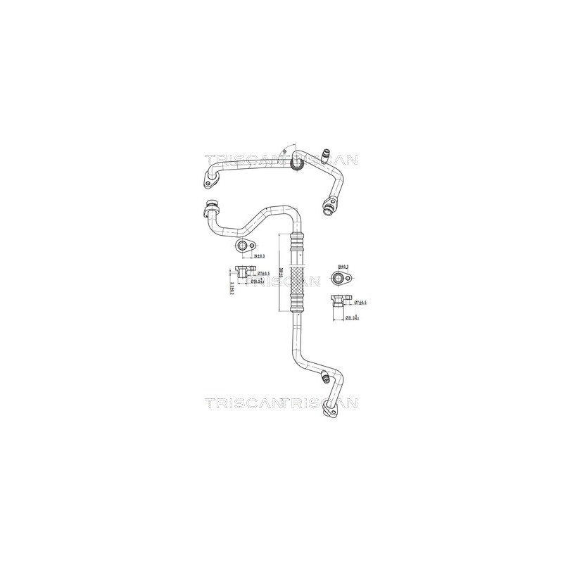 Tuyau De Clim Pour Nissan Juke Van Pulsar 92480-1KK1C 92480-3ZN0A 92480-3ZN0B