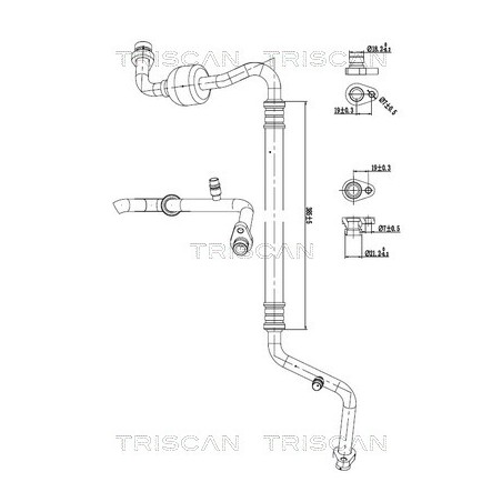 Tuyau De Clim Pour Nissan Juke Van 92480-1KB0A 92480-BA64A 92480-BA64B