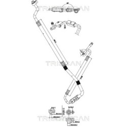 Tuyau De Clim Pour Ford Fiesta VI 1513801 1521943 1526273 1577239 1581562