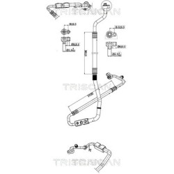 Tuyau De Clim Pour Ford Fiesta VI 1750426 AP3119D-850BA