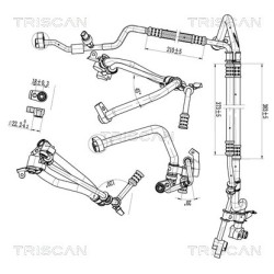 Tuyau De Clim Pour Ford Transit 2005481 2042584 2344838 2399885 2450346 2537339