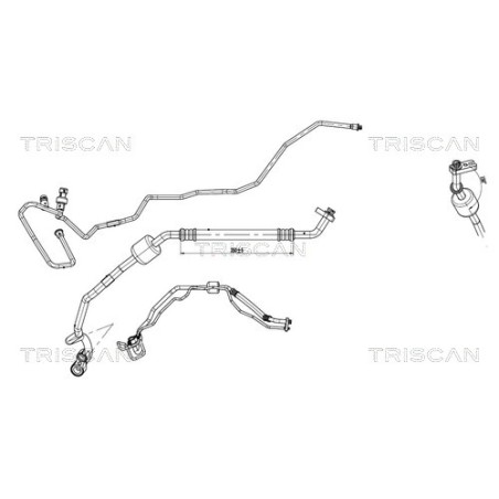 Tuyau De Clim Pour Opel Corsa D 6850337 6850375