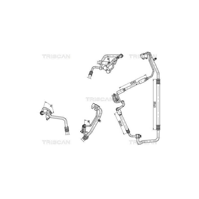 Tuyau De Clim Pour Opel Corsa D 13338416 1850170