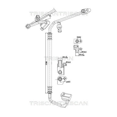 Tuyau De Clim Pour Renault Opel Nissan 8200797708 4420918 92491-00Q0A 93861611