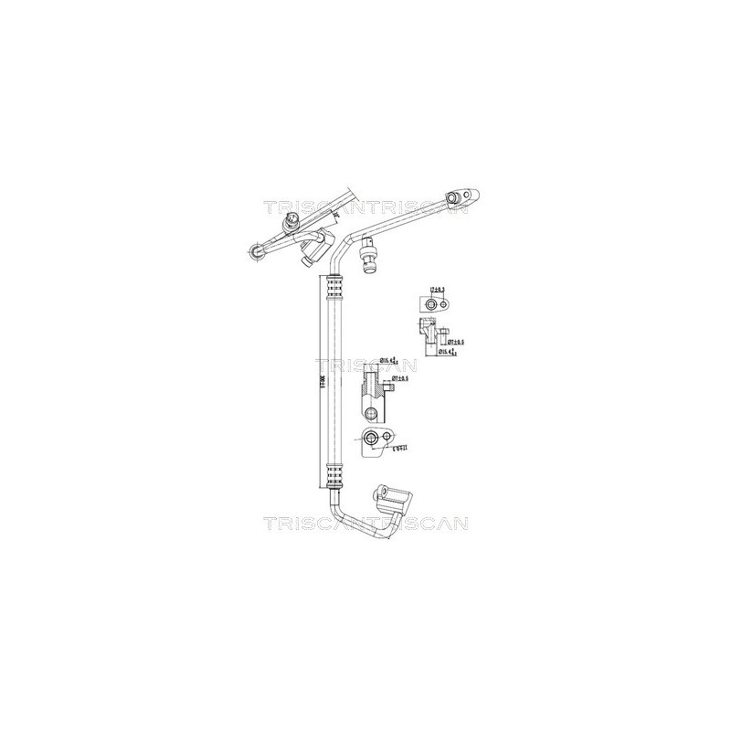 Tuyau De Clim Pour Renault Opel Nissan 8200797708 4420918 92491-00Q0A 93861611