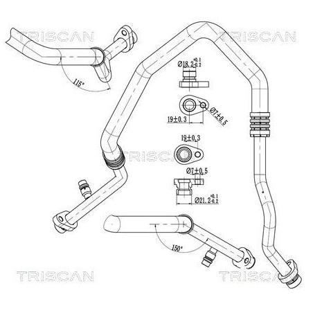 Tuyau De Clim Pour Renault Grand Scénic III Megane 924540019R