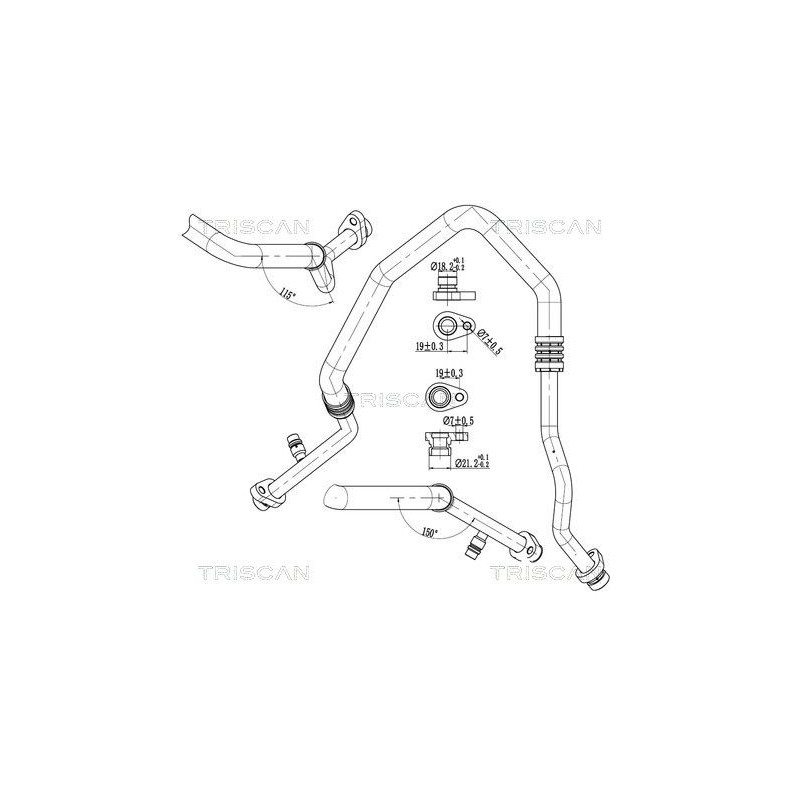 Tuyau De Clim Pour Renault Grand Scénic III Megane 924540019R