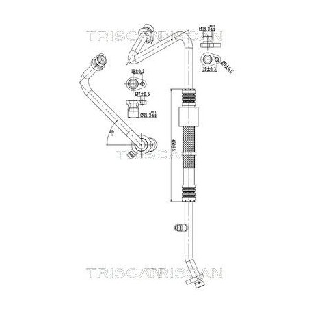 Tuyau De Clim Pour Renault Captur I Clio IV 924548625R